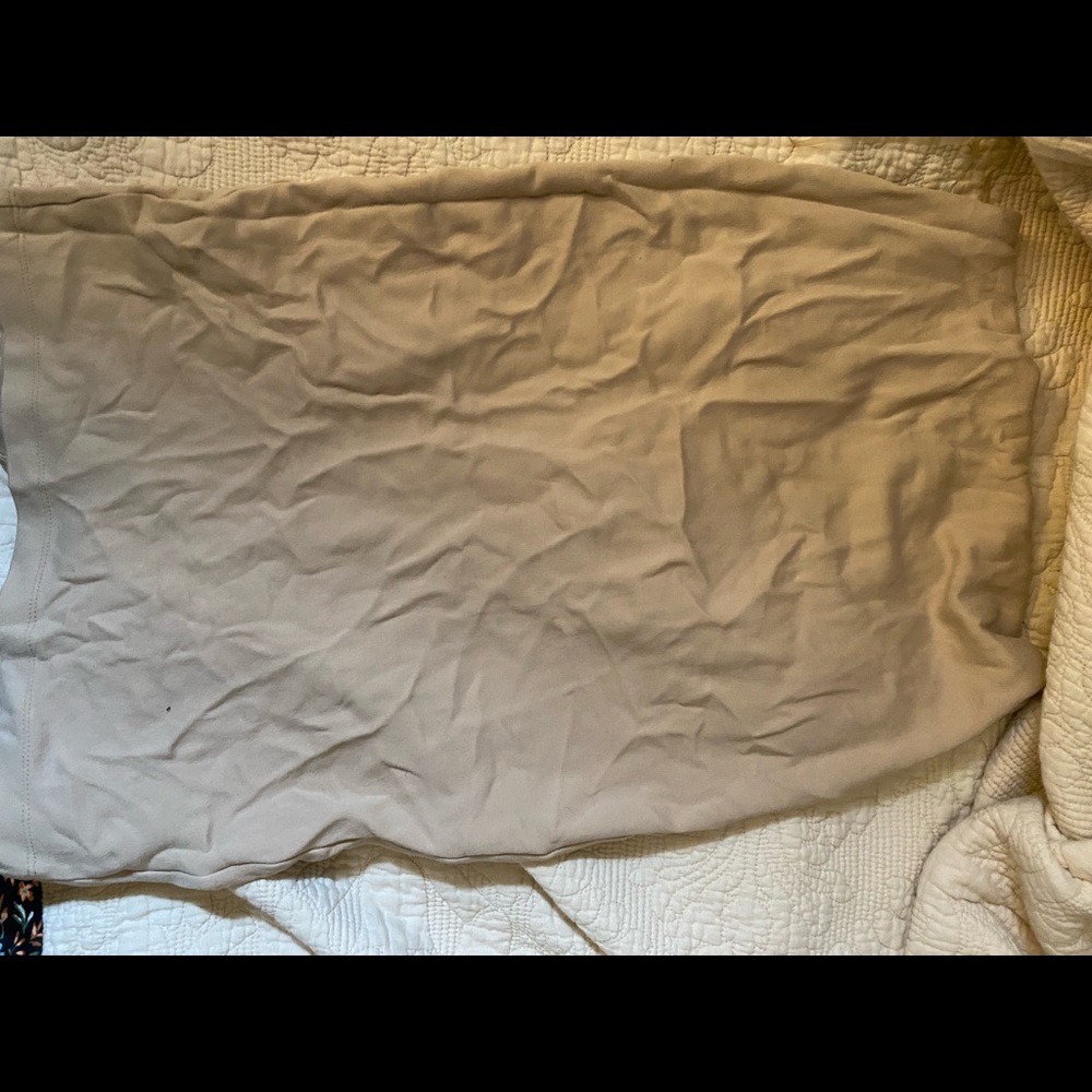 American Apparel split ponte dress NUDE - Picture 2 of 6